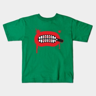 Treat or Trick Mouth With Zip Kids T-Shirt